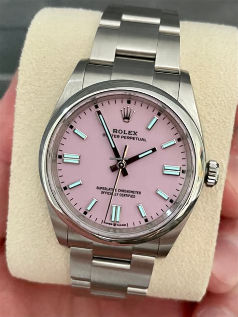 rolex 36mm candy pink|rolex perpetual 36 for sale.